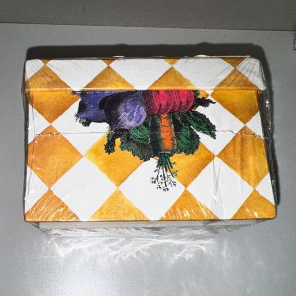Vintage Recipe Center Gift Set – Recipe Box, Cards, Tabs & Magnetic List (New) - Picture 5 of 7